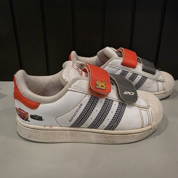 adidas Pixar Cars Superstar II Comfort Closure Shoes Kids - Picture 2 of 6